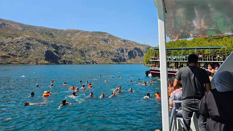 swimming breaks green canyon antalya